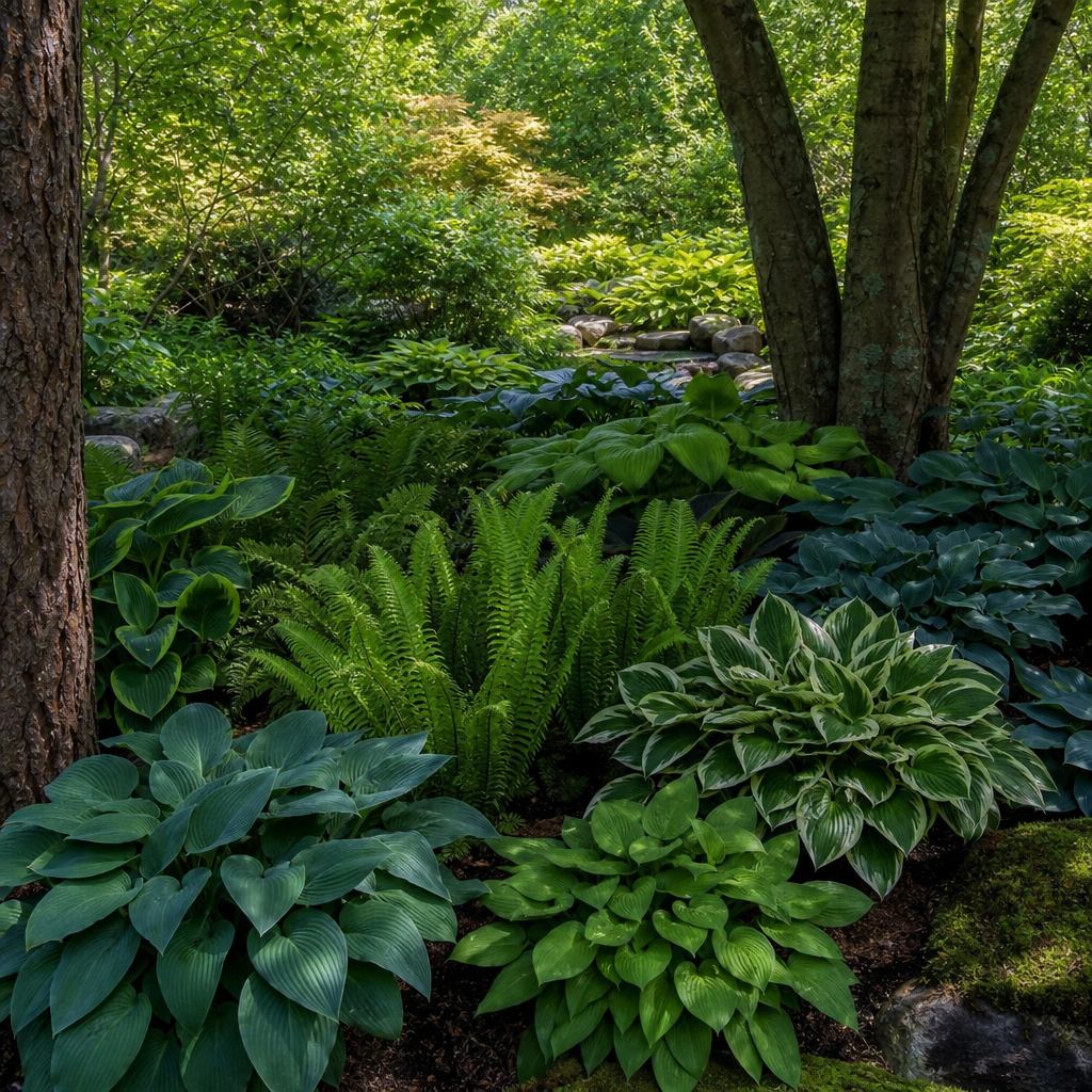Shade planting under trees